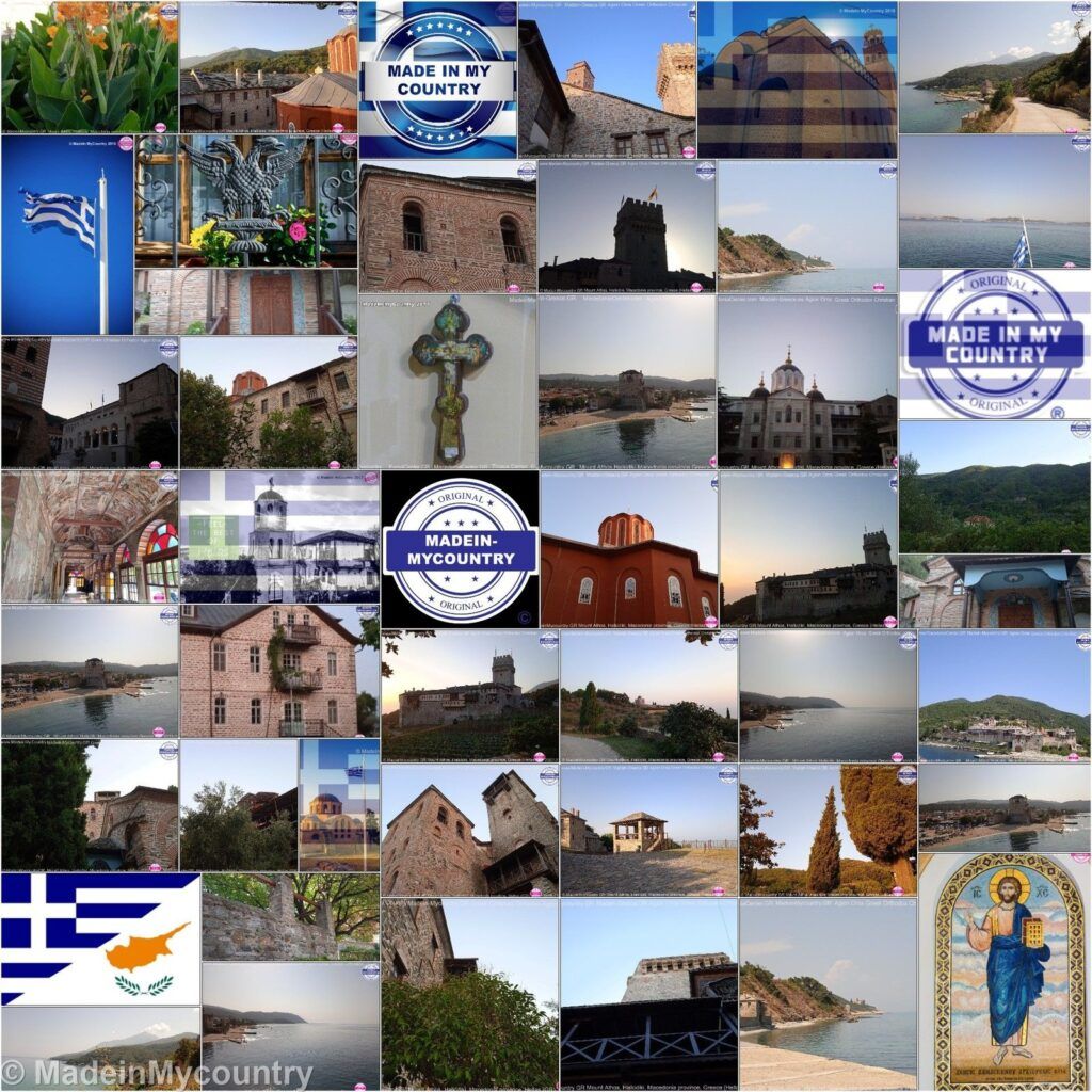 Awe inspiring Agion Oros (Mount Athos) Greek Orthodox Christianity (GR) MadeinMycountry Macedonian province of Greece (Hellas) Άγιον Όρος (Mount Athos) MadeinMycountry is a global platform that celebrates and supports local history, culture, art, and nature conservation efforts. 